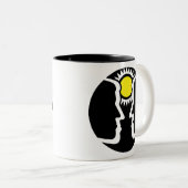 Graphic Gemini Twins mit Sun Zweifarbige Tasse (VorderseiteRechts)