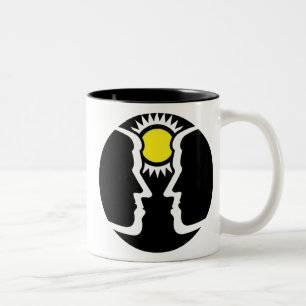 Graphic Gemini Twins mit Sun Zweifarbige Tasse