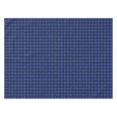 Graphic Geometric 3D Scallop Fan Blue Tischdecke (Vorderseite (Horizontal))