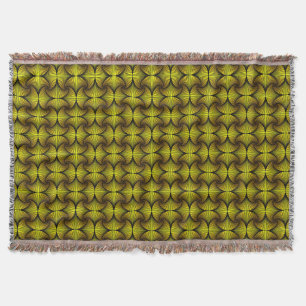 Graphic Geometric 3D Scallop Fan Gelb Decke