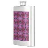 Graphic Geometric 3D Scallop Fan Pink Flachmann (Links)