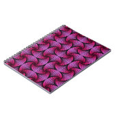 Graphic Geometric 3D Scallop Fan Pink Notizblock (Linke Seite)