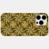 Graphic Geometric 3D Spiral Drehung gelb Case-Mate iPhone Hülle (Rückseite (Horizontal))
