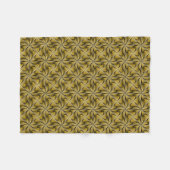 Graphic Geometric 3D Spiral Drehung gelb Fleecedecke (Vorderseite (Horizontal))