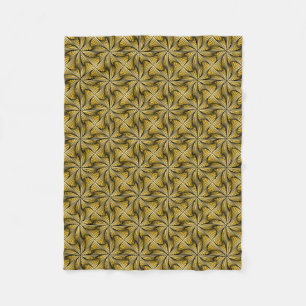 Graphic Geometric 3D Spiral Drehung gelb Fleecedecke