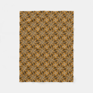 Graphic Geometric 3D Spiral Drehung Orange Fleecedecke