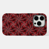 Graphic Geometric 3D Spiral Drehung Red Case-Mate iPhone Hülle (Rückseite (Horizontal))
