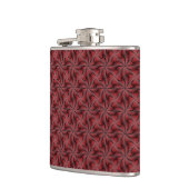 Graphic Geometric 3D Spiral Drehung Red Flachmann (Links)