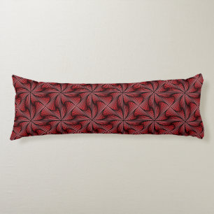 Graphic Geometric 3D Spiral Drehung Red Seitenschläferkissen