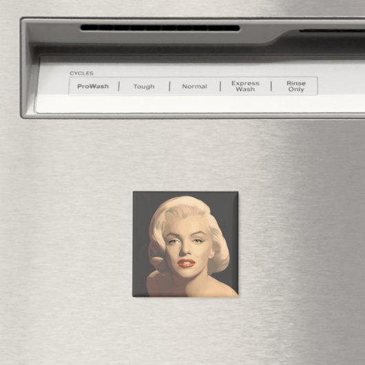 Graphic Gray Marilyn Magnet (In Situ (Geschirrspüler))