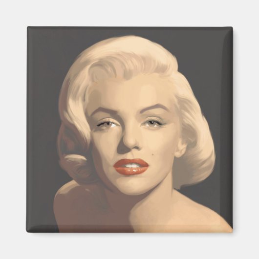 Graphic Gray Marilyn Magnet (Vorne)