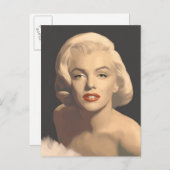 Graphic Gray Marilyn Postkarte (Vorne/Hinten)