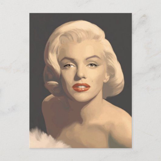 Graphic Gray Marilyn Postkarte (Vorderseite)