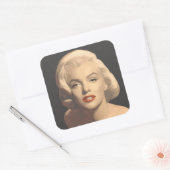 Graphic Gray Marilyn Quadratischer Aufkleber (Umschlag)