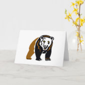 Graphic Grizzly BEAR - Conservation - Wildlife - Karte (Gelbe Blume)