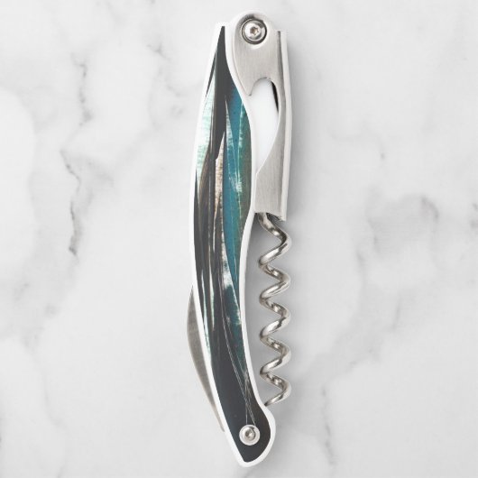 Graphic Grunge Wave Kellnermesser (Rückseite)