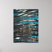 Graphic Grunge Wave Leinwanddruck (Vorderseite)