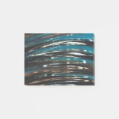 Graphic Grunge Wave Post-it Klebezettel (Vorderseite)