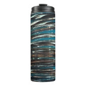 Graphic Grunge Wave Thermosbecher (Vorderseite)