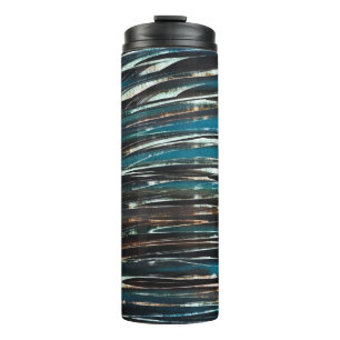 Graphic Grunge Wave Thermosbecher
