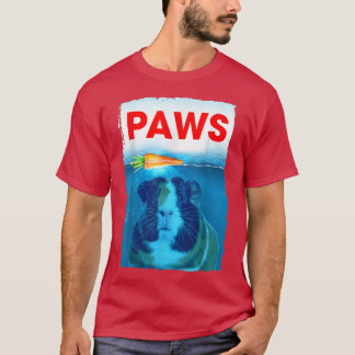 Graphic Guinea Pig Design PAWS Vintage Carrots Art T-Shirt