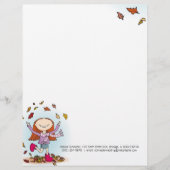Graphic Herbst / Herbst Girl Letterhead Briefbogen (Vorderseite)