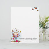 Graphic Herbst / Herbst Girl Letterhead Briefbogen (Stehend Vorderseite)