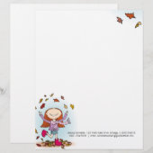 Graphic Herbst / Herbst Girl Letterhead Briefbogen (Vorne/Hinten)