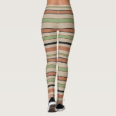 Graphic Horizontal Lines mit benutzerdefinierter F Leggings (Rückseite)