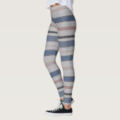 Graphic Horizontal Lines mit benutzerdefinierter F Leggings (Links)