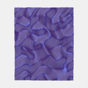 Graphic Illustration - Flüssiges Muster blau Farbe Fleecedecke