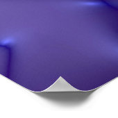 Graphic Illustration - Flüssiges Muster blau Farbe Poster (Ecke)