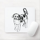Graphic Ink Dog bringt festliche Büro-Wärme Mousepad (Mit Mouse)