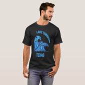 Graphic Lake Tawakoni Texas Pocket Wave Souvenir T-Shirt (Vorne ganz)