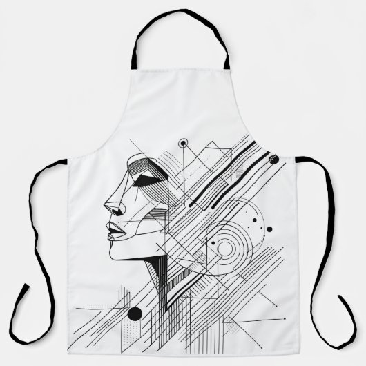 Graphic Line Face  Schürze (Vorderseite)