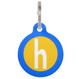 Graphic Lowercase Letter H Custom Initial Tiermarke