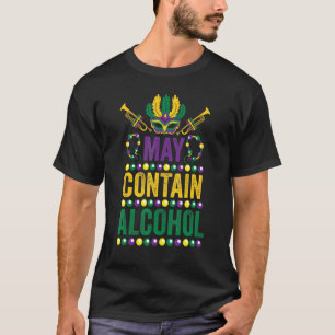 Graphic May enthält Alcohol Classic Art Liebe Mard T-Shirt