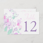 Graphic moderne Blume Blütenblätter Hochzeitsstipp Einladung (Vorne/Hinten)