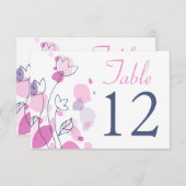 Graphic moderne Blume Blütenblätter Hochzeitsstipp Einladung (Vorne/Hinten)