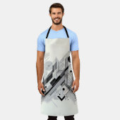 Graphic Monochrome Line  Schürze (Getragen)