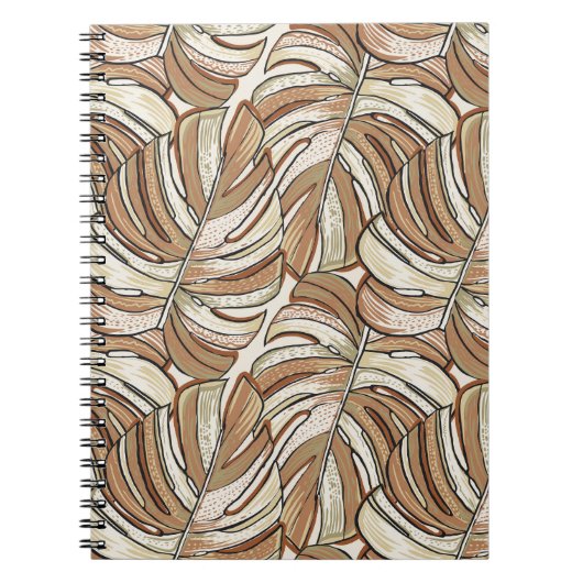 Graphic Monstera Blätter Tropical Design Notizblock (Vorderseite)