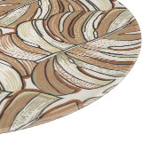 Graphic Monstera Blätter Tropical Design Schneidebrett (Ecke)