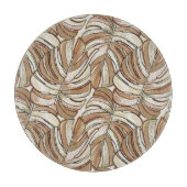 Graphic Monstera Blätter Tropical Design Schneidebrett (Vorderseite)