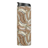 Graphic Monstera Blätter Tropical Design Thermosbecher (Nach rechts gedreht)