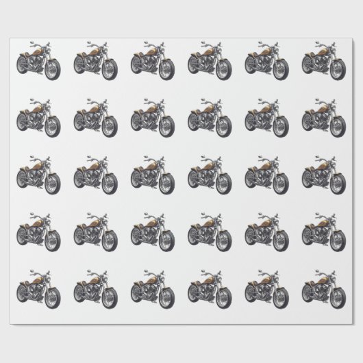 Graphic Motorcycle Geschenkpapier (Flach)
