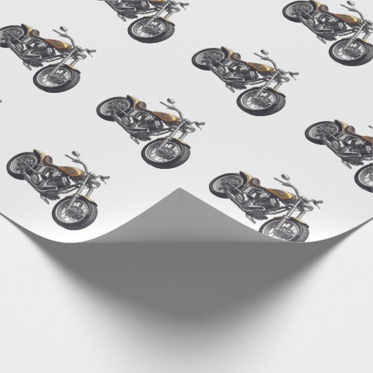 Graphic Motorcycle Geschenkpapier (Ecke)