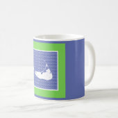 Graphic Nantucket on Hand Illustriert Pattern Tass Kaffeetasse (VorderseiteRechts)