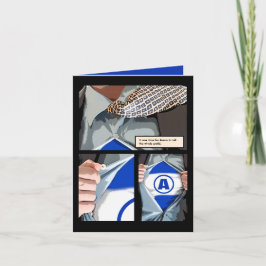 Graphic Novel Bar Mitzvah Dankeschön Karte