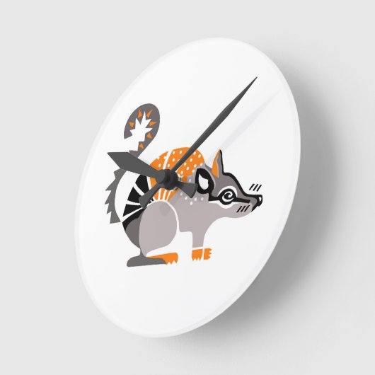 Graphic NUMBAT - Wildlife - Australia - Marsupial Runde Wanduhr (Winkel)
