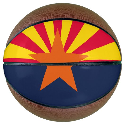 Graphic of a Dynamic Arizona State Flag Basketball (Vorderseite)